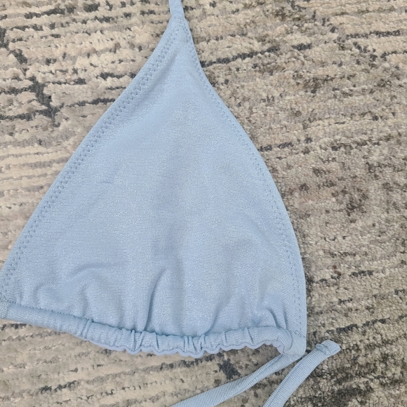 Light Blue Triangle Bikini Set - Picture 3 of 13